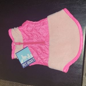 PET JACKET SZ S PINK DOG JACKET
